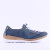 Women Rieker Memory Foam Elasticated Laces - Blue