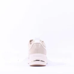Women Tamaris Milana Laced Wedge Trainer - White Silver