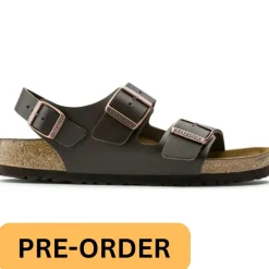 Birkenstock Men Milano Natural Leather - Dark Brown