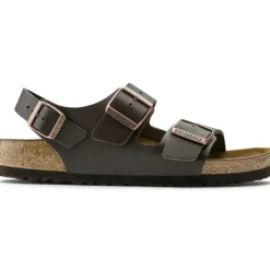 Birkenstock Men Milano Natural Leather - Dark Brown