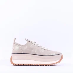 Women Tamaris Milena Platform Cleated Trainer - Gold Combination