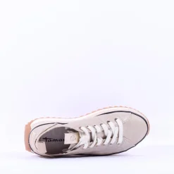 Women Tamaris Milena Platform Cleated Trainer - Gold Combination