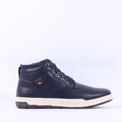 Tommy Bowe Mitchell Hi Top Laced Boot - Navy