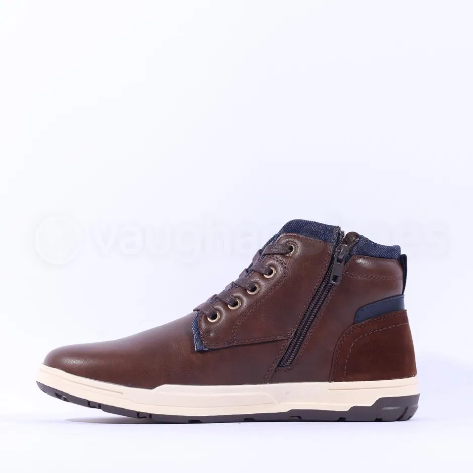 Tommy Bowe Mitchell Hi Top Laced Boot - Bourneville