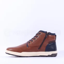 Tommy Bowe Mitchell Hi Top Laced Boot - Camel