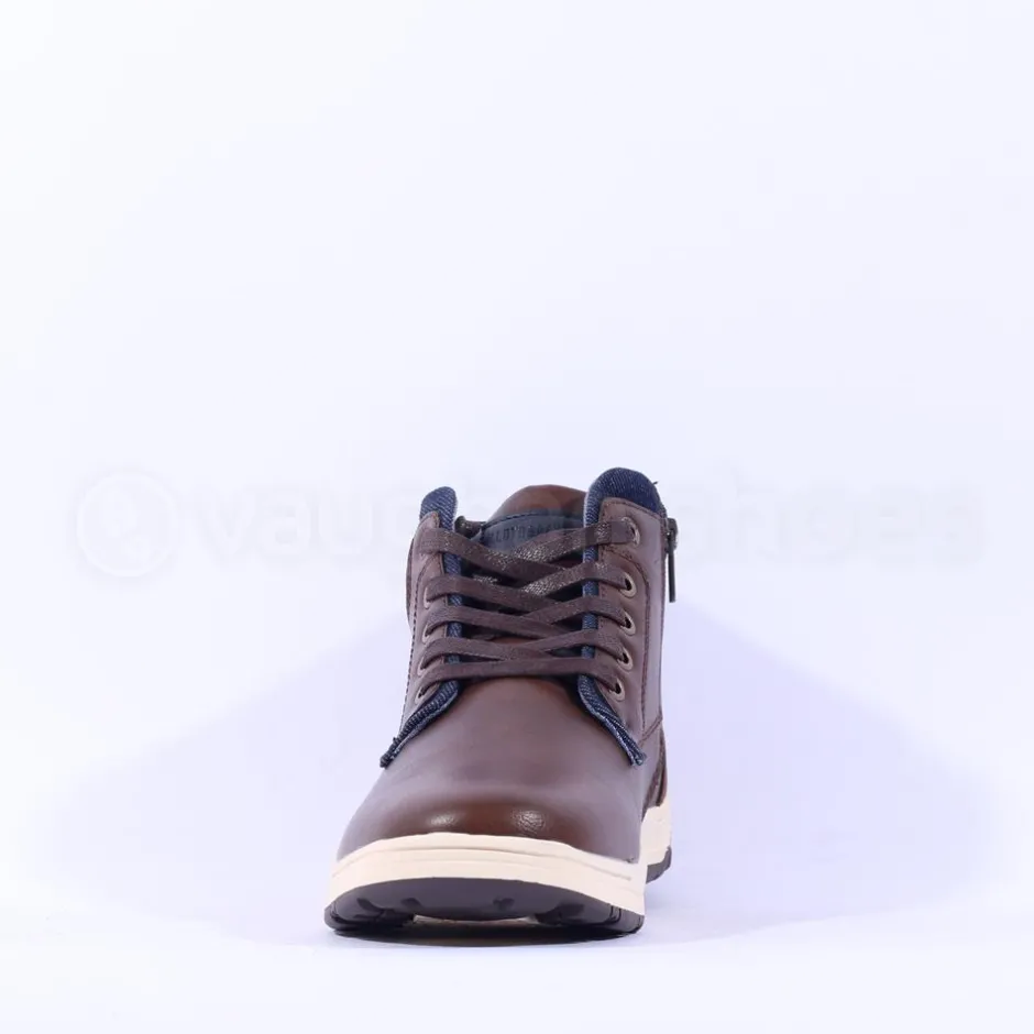 Tommy Bowe Mitchell Hi Top Laced Boot - Bourneville