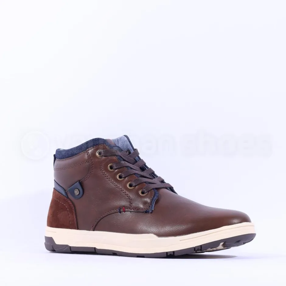 Tommy Bowe Mitchell Hi Top Laced Boot - Bourneville