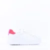Women Ara Monaco Internal Zip Platform Trainer - White Pink