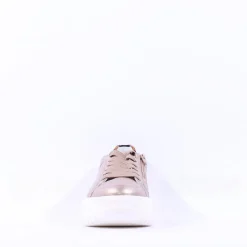 Women Ara Monaco Internal Zip Platform Trainer - Metallic Leopard