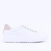 Women Ara Monaco Platform Laced Trainer - White Sand