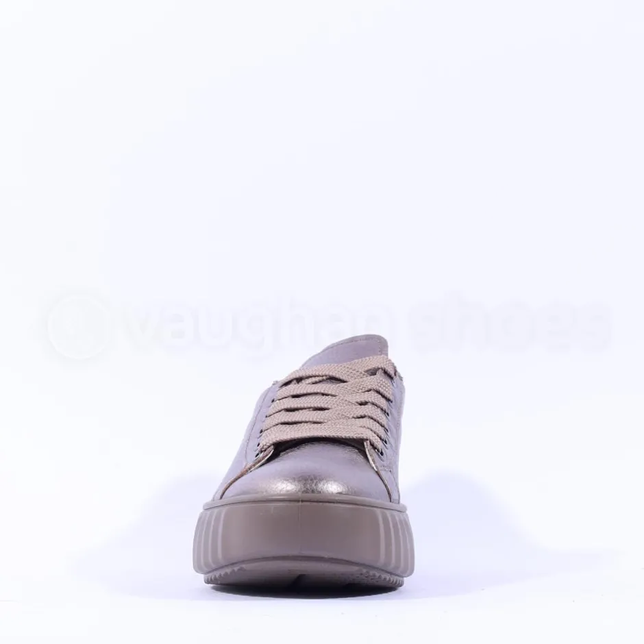 Women Ara Monaco Platform Laced Trainer - Gun Metal