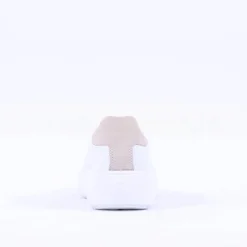 Women Ara Monaco Platform Laced Trainer - White Sand