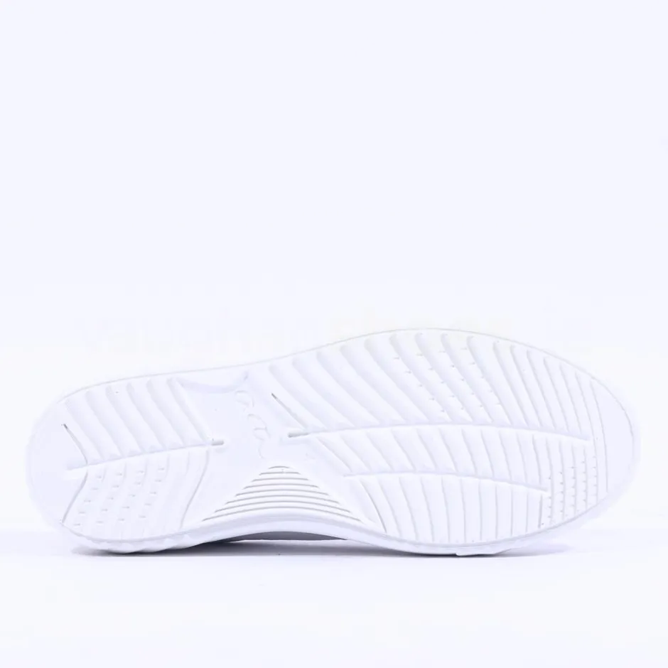 Women Ara Monaco Platform Laced Trainer - White Sand