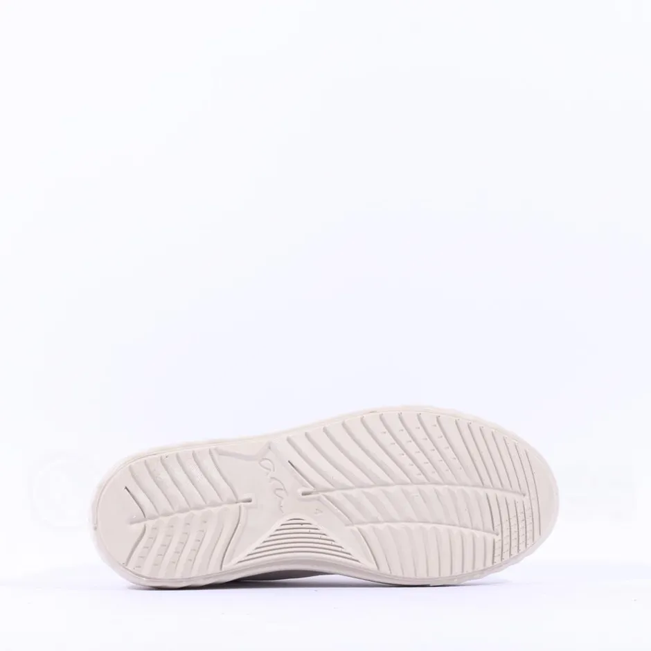Women Ara Monaco Platform Laced Trainer - Cream Gold