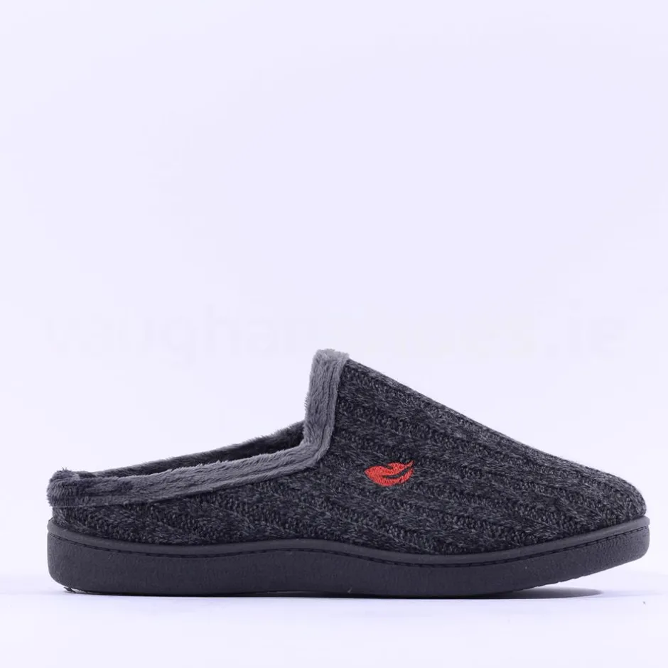 Plumaflex Men Mule Slipper - Grey