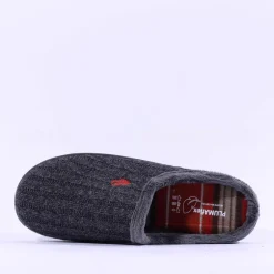 Plumaflex Men Mule Slipper - Grey