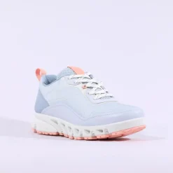 Women Ecco Women Multi Vent Goretex Trainer - Light Blue Pink