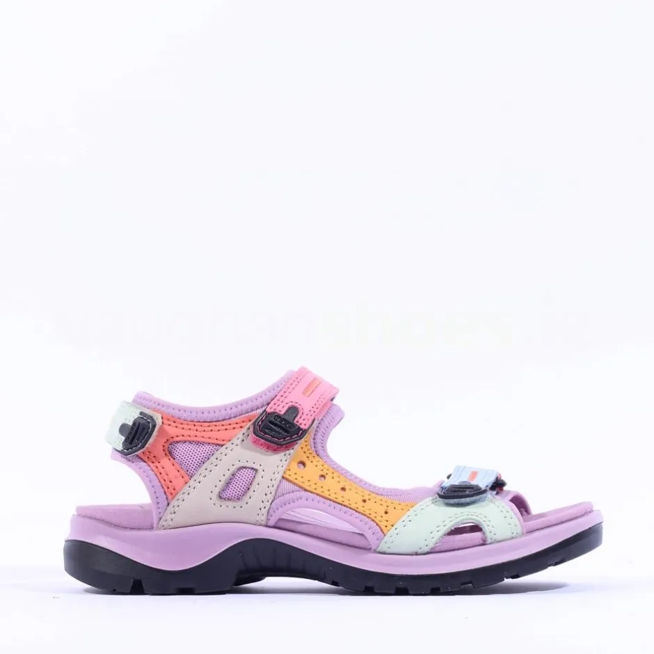 Women Ecco Women Multicolour Offroad Sandal - Lavender Mist
