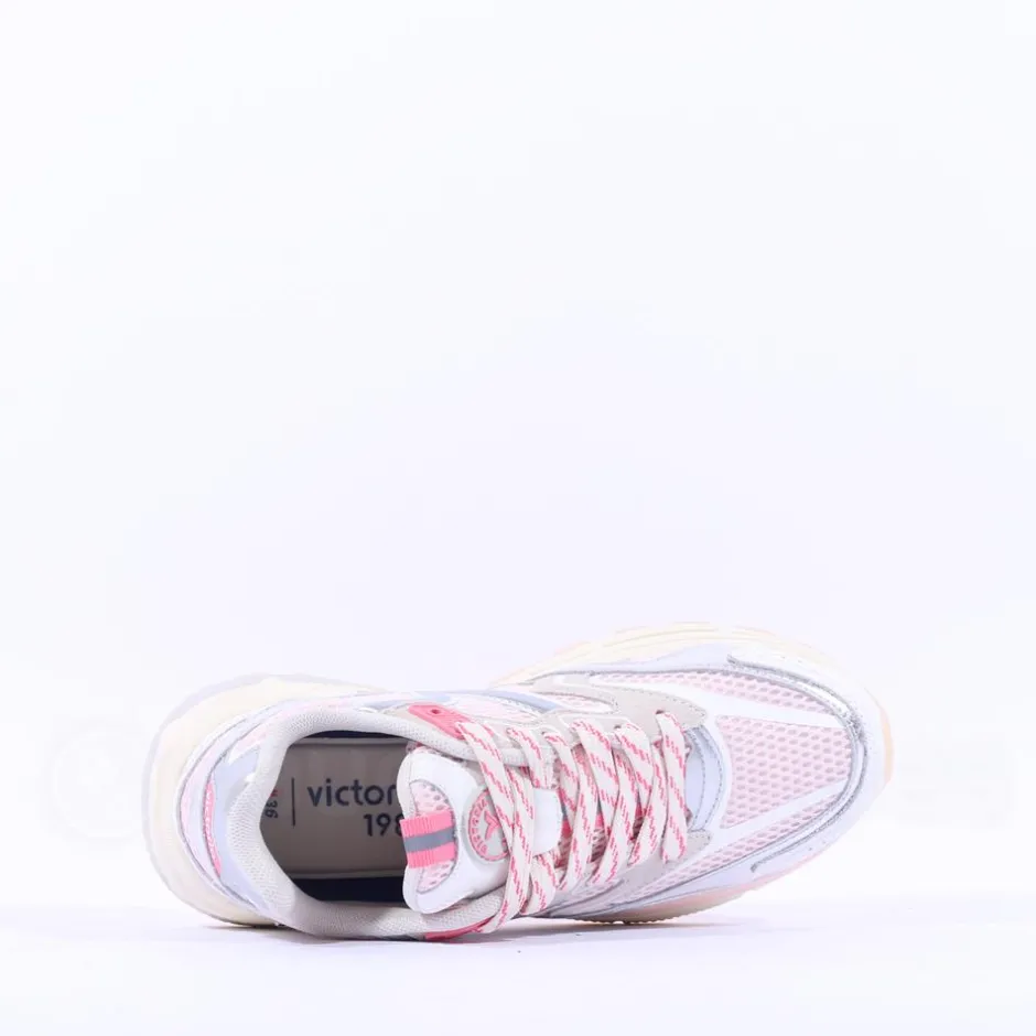 Women Victoria Mythos Metal Mesh Trainer - Rosa