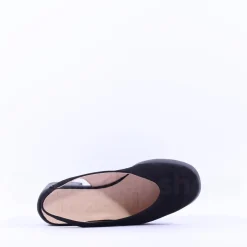 Women Wonders Naima Platform Bold High Heel - Black Nubuck