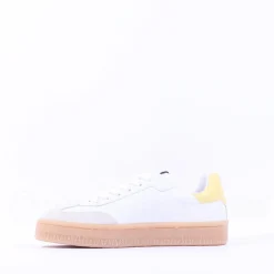 Women Tamaris Nakja Retro Gumsole Trainer - White Combi