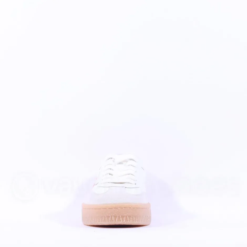 Women Tamaris Nakja Retro Gumsole Trainer - White Combi