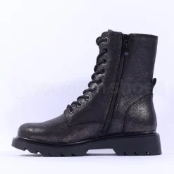 Women Tamaris Nelia Classic Lace Military Boot - Bronze