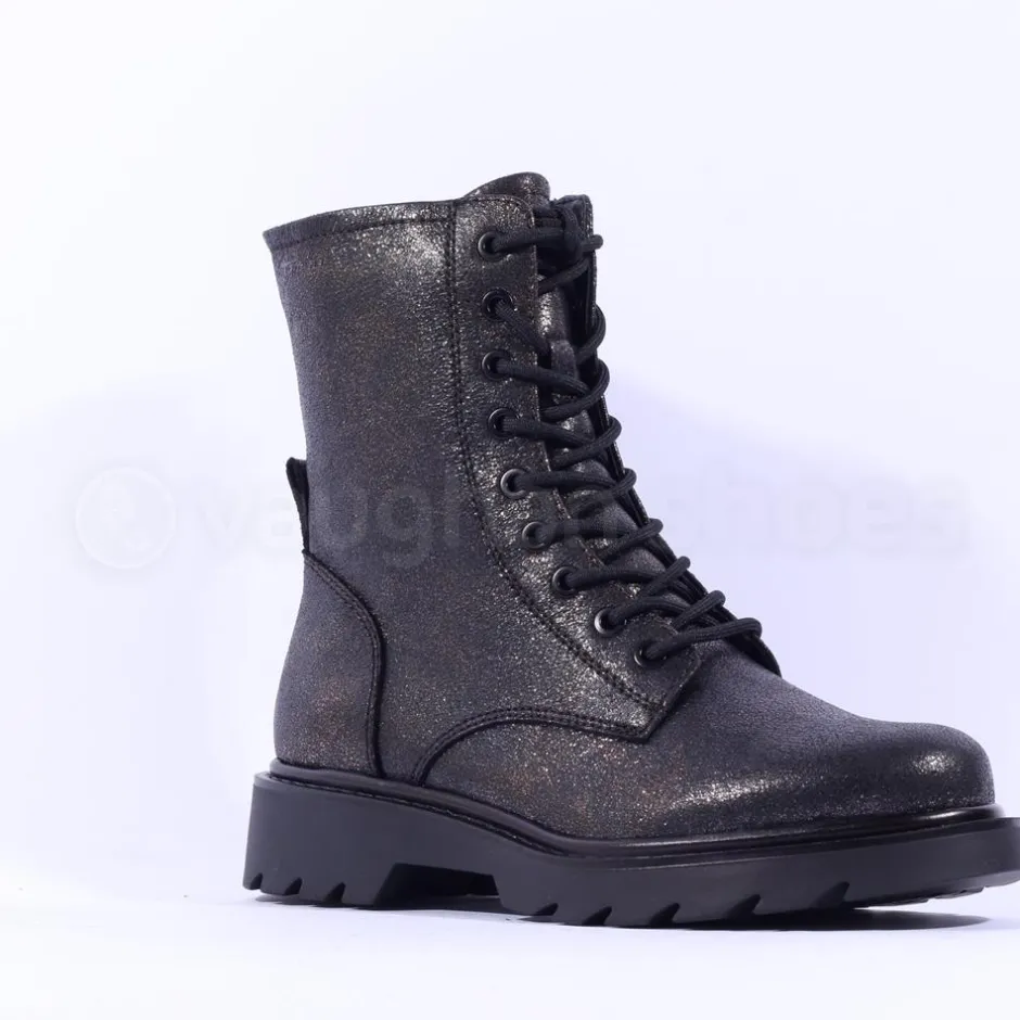 Women Tamaris Nelia Classic Lace Military Boot - Bronze