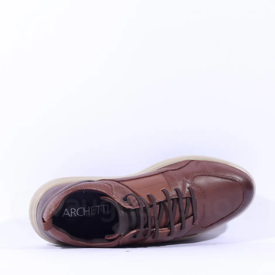 Anatomic Gel Nico Laced Casual Shoe - Tan Leather