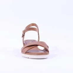Women Tamaris Nirmala Low Cork Wedge Sandal - Cognac