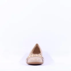 Women Ara Nizza Link Court Shoe - Nude Gold
