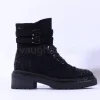 Women Una Healy No Ordinary Kiss Toe Cap Boot - Black Sparkle