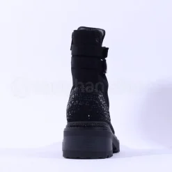 Women Una Healy No Ordinary Kiss Toe Cap Boot - Black Sparkle
