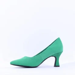 Women Marco Tozzi Nosca Pointed Toe Mid Heel - Leaf Green