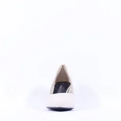 Women Marco Tozzi Nosca Pointed Toe Mid Heel - Cream