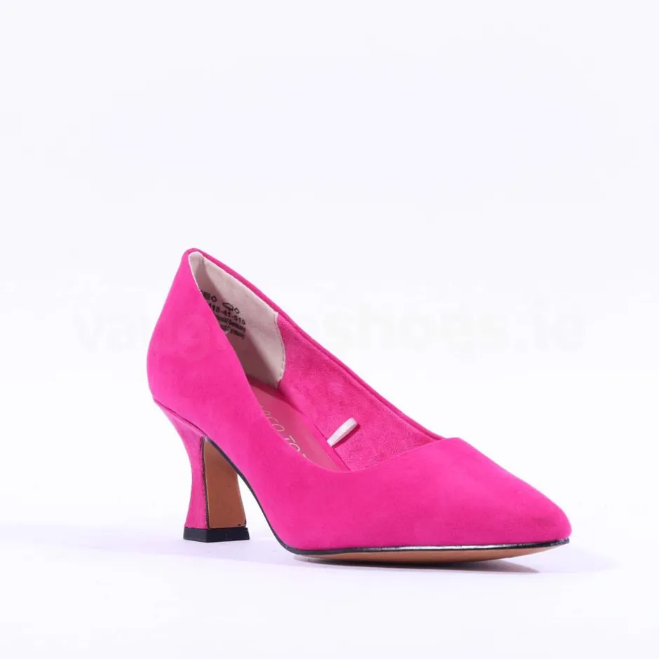 Women Marco Tozzi Nosca Pointed Toe Mid Heel - Pink