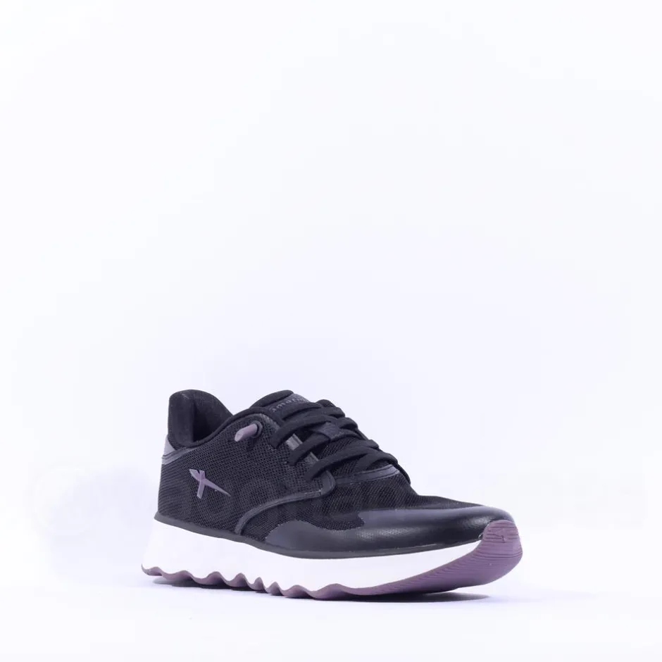 Women Tamaris Nowana Ortholite Trainer - Black Combi