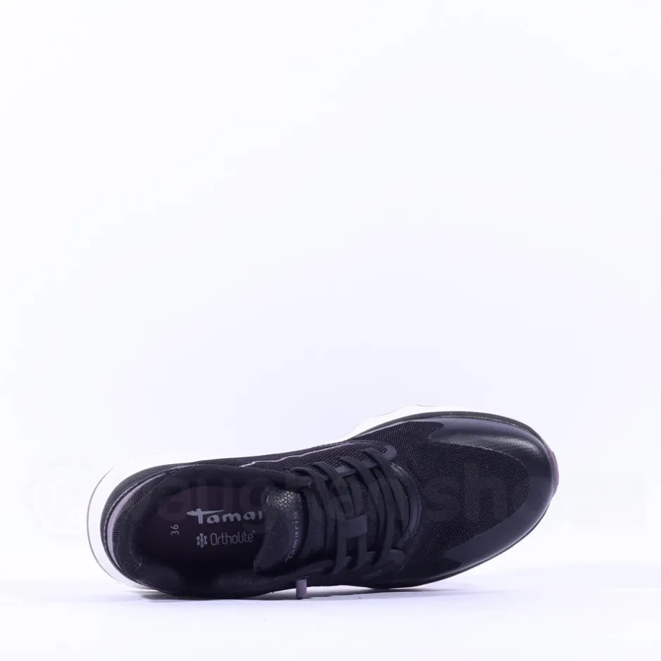 Women Tamaris Nowana Ortholite Trainer - Black Combi