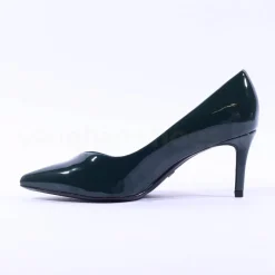 Women Tamaris Nyra Pointed Toe Combi High Heel - Green