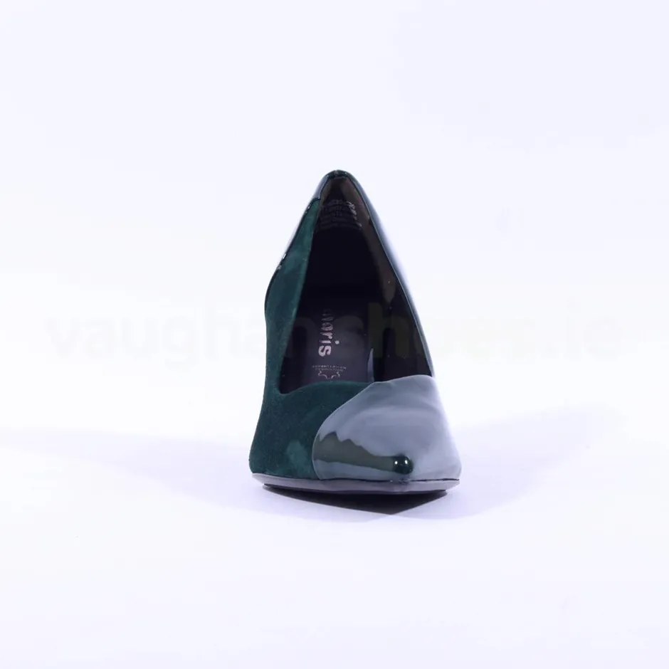 Women Tamaris Nyra Pointed Toe Combi High Heel - Green