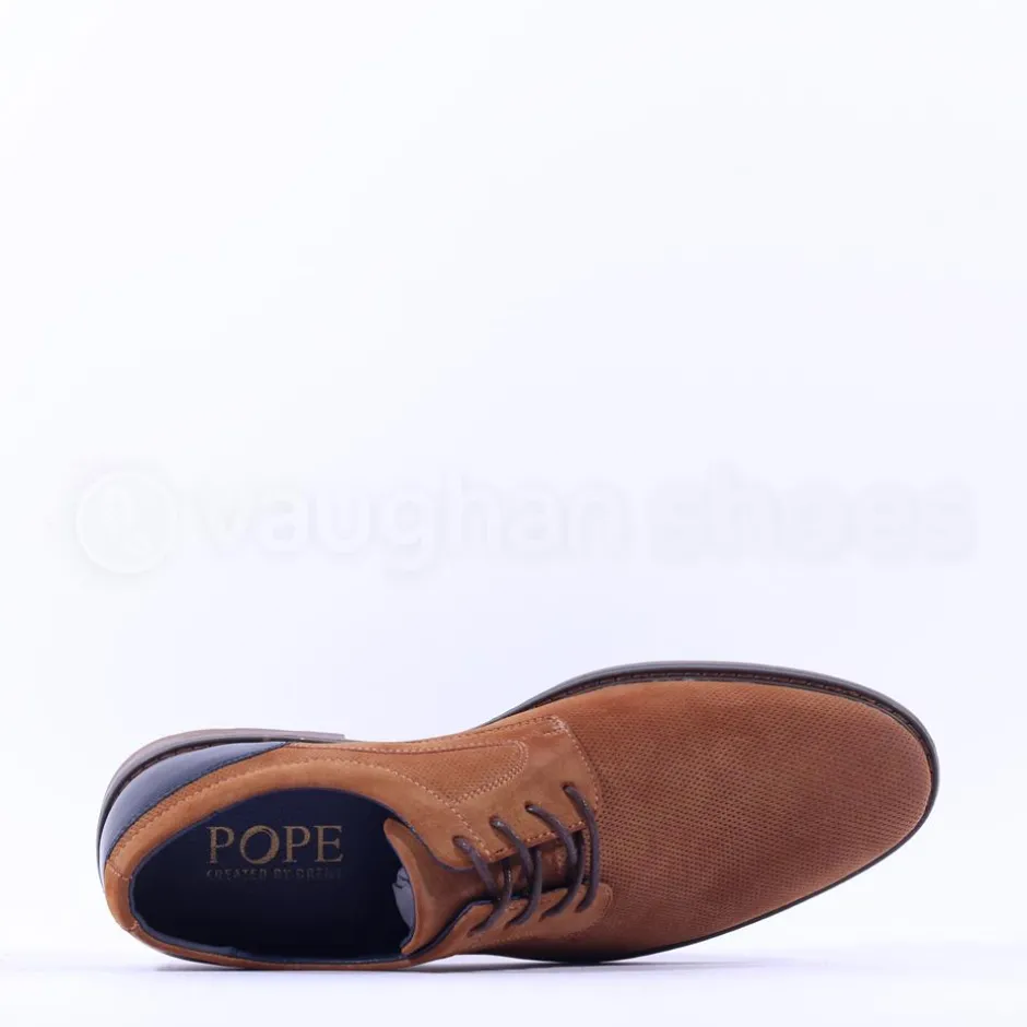 Brent Pope Oamaru Laced Shoe - Cognac
