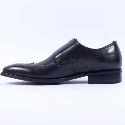 Tommy Bowe Obus Monkstrap Dress Shoe - Black Leather