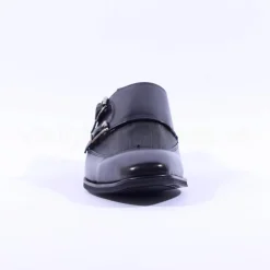 Tommy Bowe Obus Monkstrap Dress Shoe - Black Leather