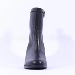 Women Gabor October Stack Heel High Ankle Boot - Black Leather