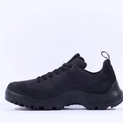 Ecco Men Offroad Waterproof Hiking Shoe - Black Leather