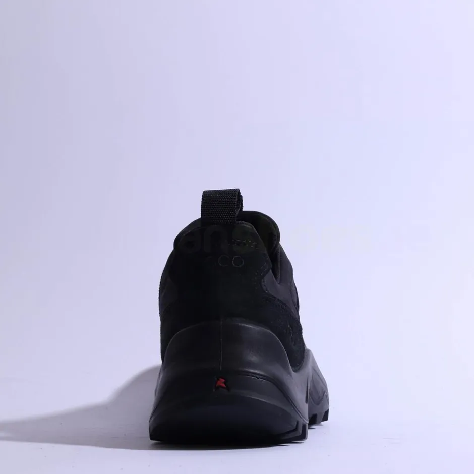 Ecco Men Offroad Waterproof Hiking Shoe - Black Leather