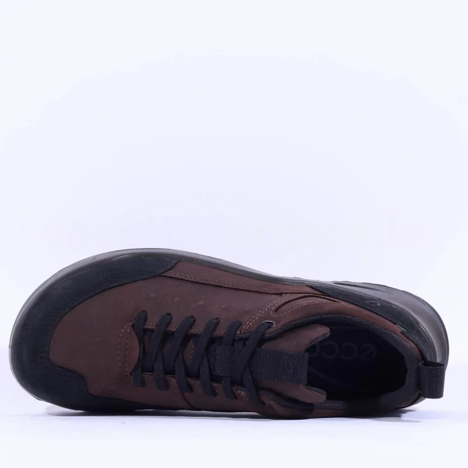 Ecco Men Offroad Waterproof Hiking Shoe - Brown Leather