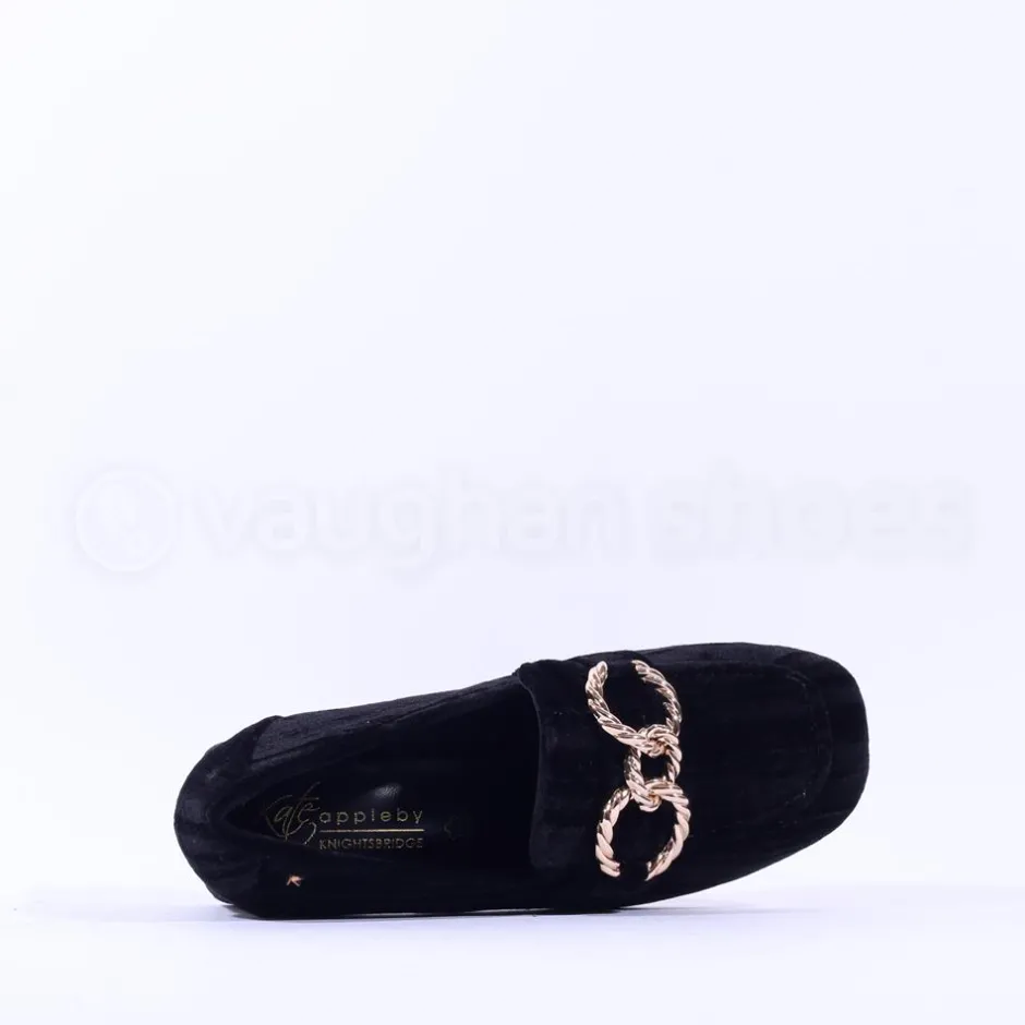 Women Kate Appleby Onger Blockheel Link Loafer - Black