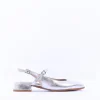 Women Wonders Oriana Low Mary Jane Pump - Silver Leather