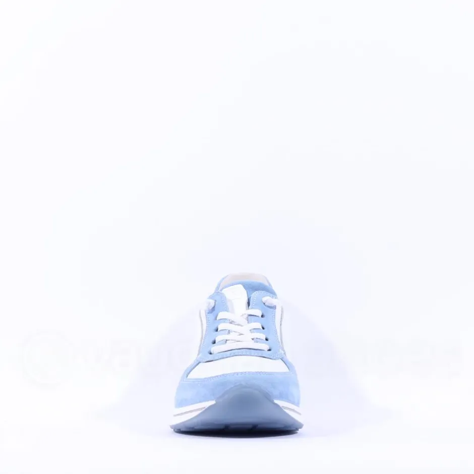 Women Ara Osaka 2.0 Bungee Lace Easy Slip On - White Blue